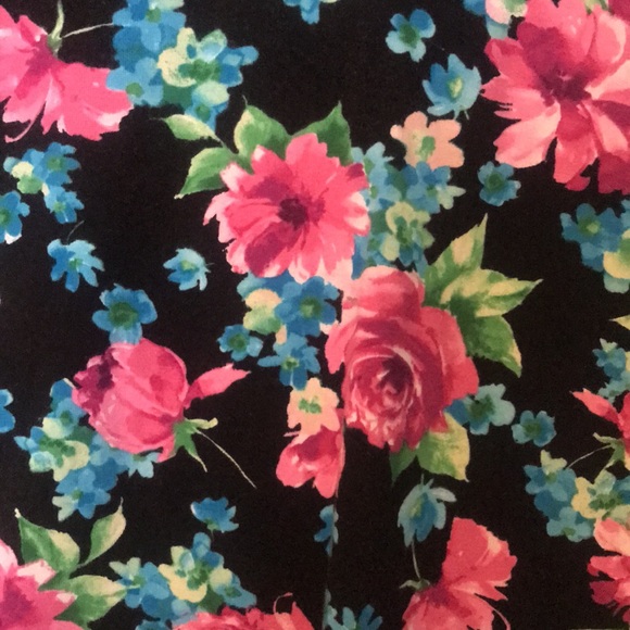 Black floral bodycon dress - Picture 2 of 2